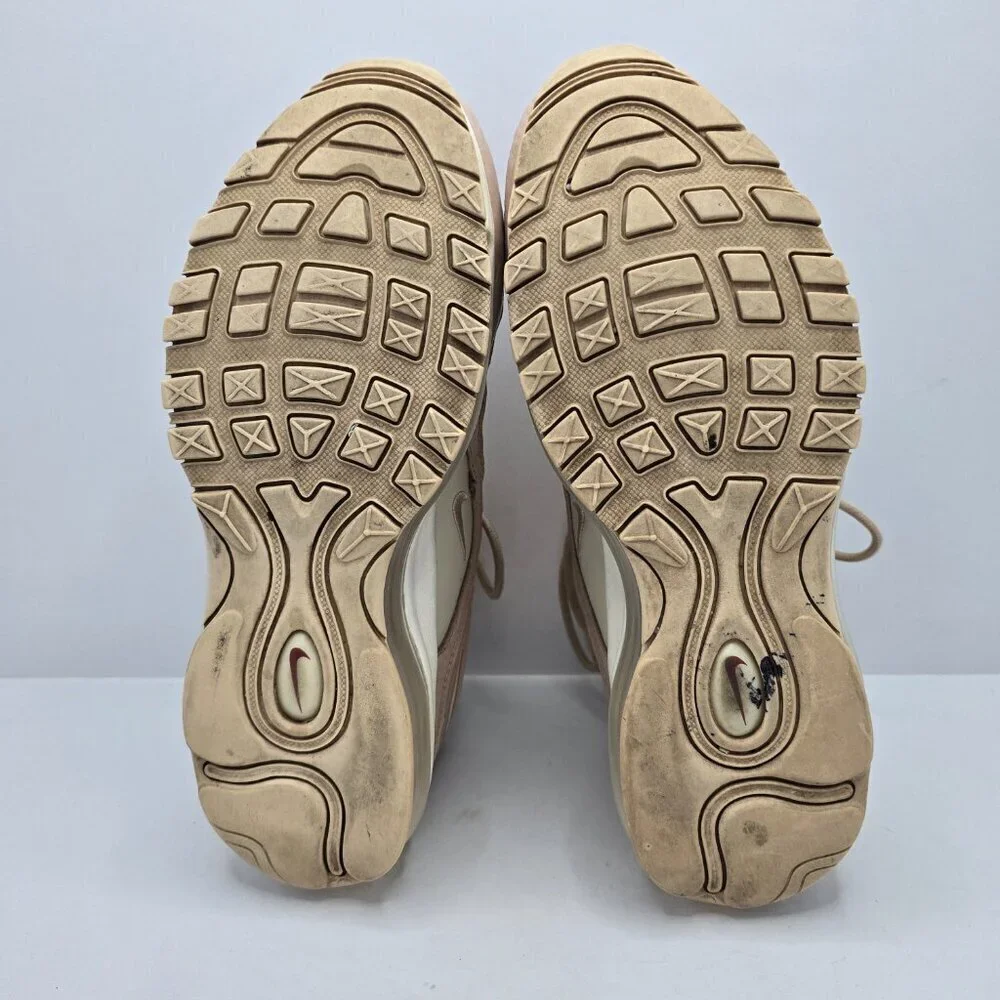 Nike | Air Max 97 Premium Particle neutral beige sporty low-top sneakers | WMS 8 - Picture 10 of 10